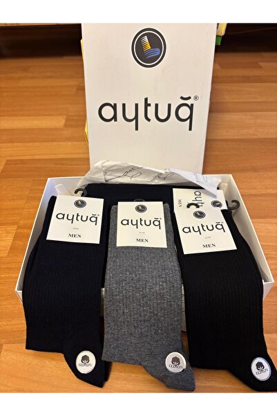 Aytuğ Men's Socks 6-Piece Assortment (Navy Blue-Gray)