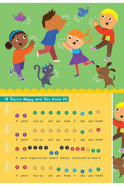 Nosy Crow Carte interactivă cu pian muzical pentru copii: Păianjenul Micuț și Alte Cântece (Carte de pian inteligentă pentru copii)