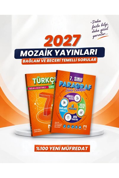 Mozaik Yayınları MAARİF MÜFREDAT 2027 BAĞLAM TEMELLİ 7. Sınıf Türkçe-Paragraf...