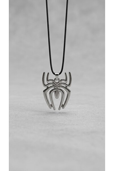 Corvus kolye&bileklik Spider Man Adjustable Leather Drawstring Necklace