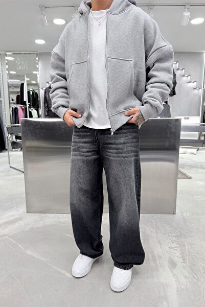 HAFKAGİYİM Füme Soft Degrade Premium Süper Baggy Pantolon
