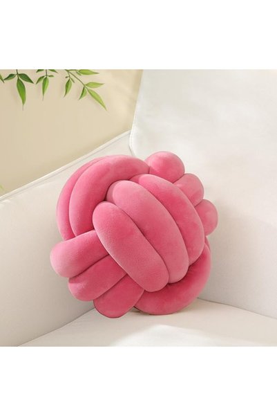 Sioloc Soft Knot Ball Pillows,Round Throw Pillow Cushion Home Decoration Plus...