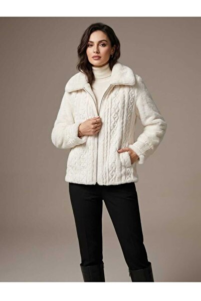 REELMODA Women's Embroidered Plush Coat