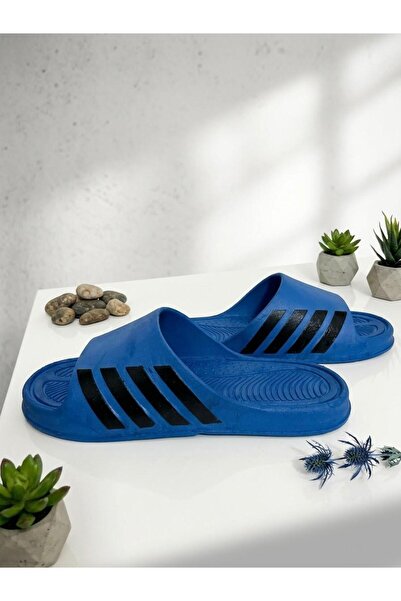 CN Unisex Soft Sole Sporty Striped Bathroom, Pool and Outdoor Slippers