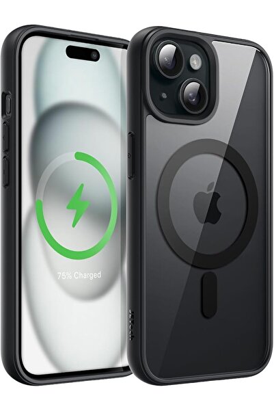 GENERAL Geetek Magnetic Protective Case for iPhone 15 Pro, Titanium Blue