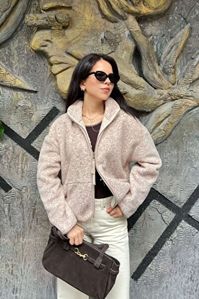 sunfyre Double Zipper Plush Fleece Jacket Coat Sun590