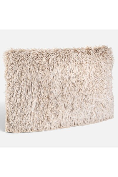 OEM Pernă decorativă shaggy bej 60x30cm - Stil de iarnă