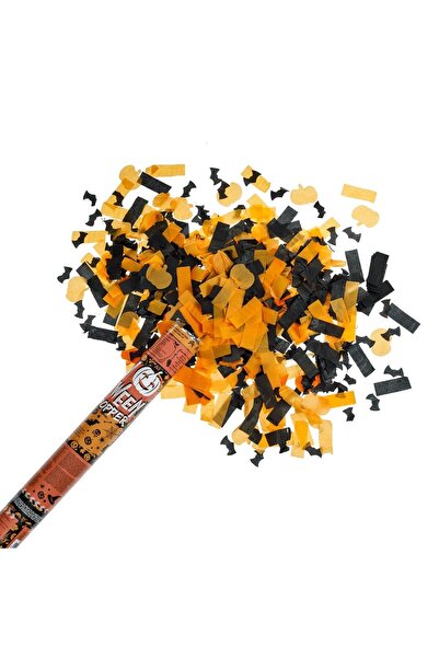 OEM Pocnitoare de petrecere de Halloween cu confetti negru și portocaliu, dov...
