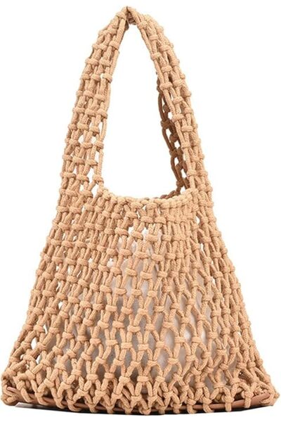 MdouLy Women Clutch Handbag Tote Cotton Crochet Bucket Top-handle Drawstring ...