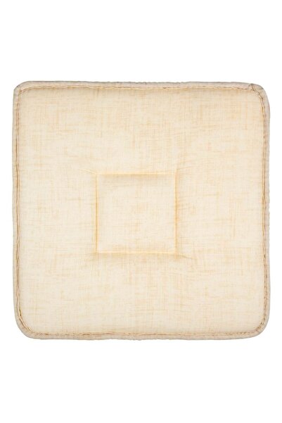OEM Pernă de scaun Ecru 39x39cm - Pernă confortabilă pentru șezut cu șnururi