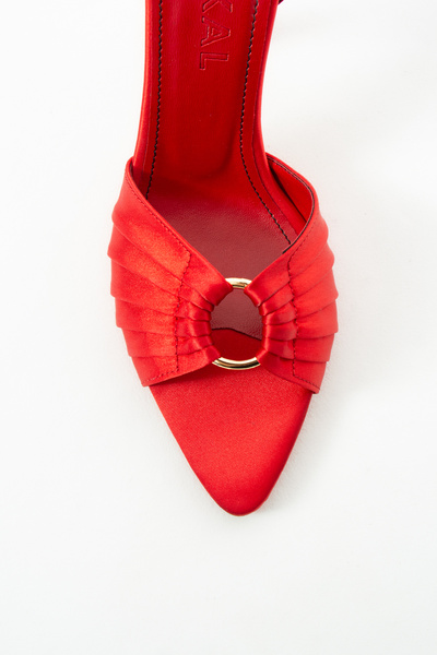 DUXAL SHOES Γυναικεία παπούτσια Dorothy με λεπτή γόβα και λεπτομέρεια από κορ...