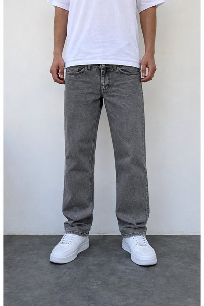 ElitWear Erkek Baggy Fit Rahat Kalıp Kemerli Geniş Kalıp Pantolon