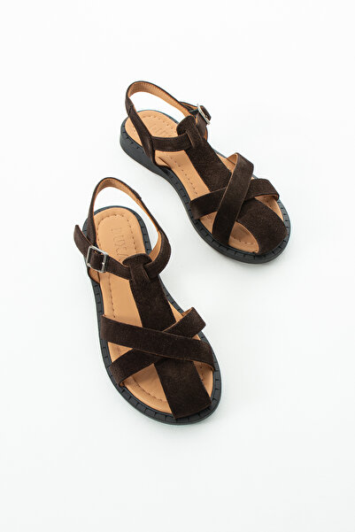 DUXAL SHOES Γυναικεία σανδάλια Sara από γνήσιο δέρμα με χιαστί λουράκια