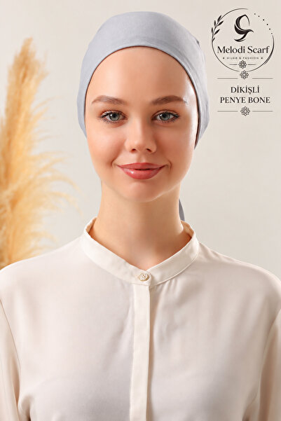 Melodi Scarf Дамска шапка за хиджаб от пениран памук, сшита, неплъзгаща се, с...