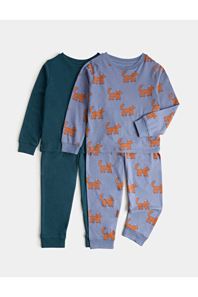 Marks & Spencer 2'li %100 Pamuk Pijama Seti – 1-8 Yaş