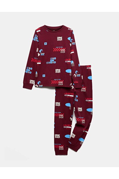 Marks & Spencer %100 Pamuklu Baskılı Pijama Takımı – 1-16 Yaş