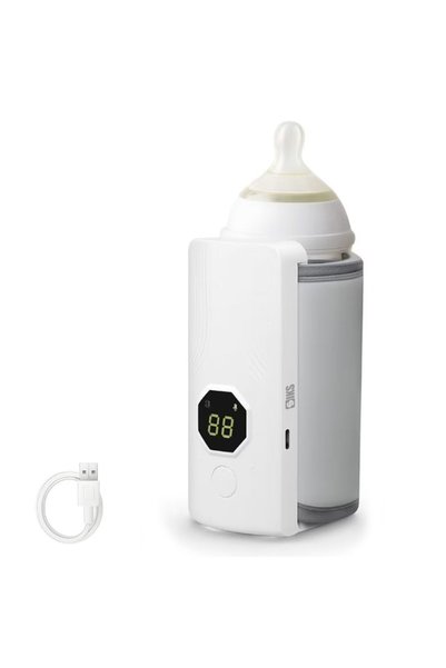 SIKS Încălzitor portabil pentru biberoane, SIKS, 300ml, reglabil, gri/alb