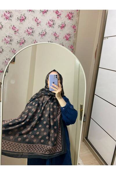Silktouch Puantiyeli Desen Bambu Kraş Şal