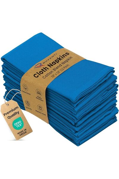 RUVANTI Rovante 12 Pieces of Dinner Napkin 18X18, Soft Comfortable and Reusab...