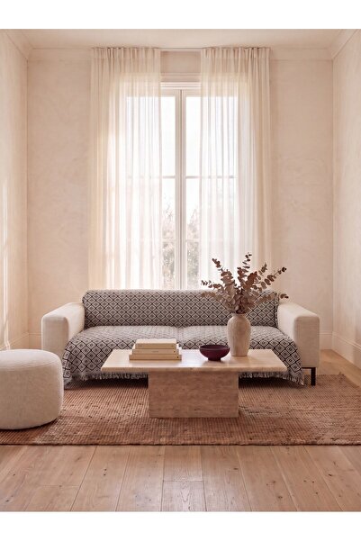rellhome Baklava Patterned Non-Slip Cotton Sofa Cover & Sofa Throw & Multi-Pu...