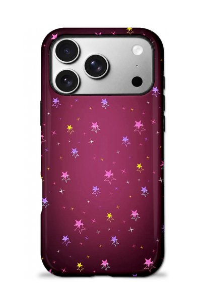 EDELFU متوافق مع iPhone 17 PRO MAX - نجمة أرجوانية، غطاء مزدوج الطبقات، غلاف ...