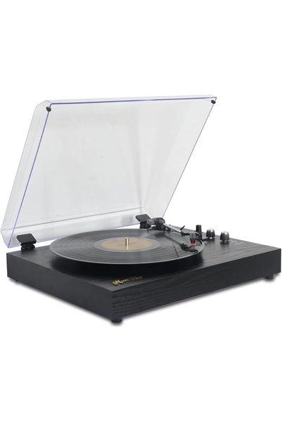 Makbeaty Vinyl Records LP Turntable Retro Record Player Built-in Speakers Vin...