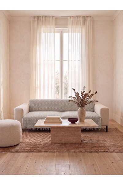rellhome Baklava Patterned Non-Slip Cotton Sofa Cover & Sofa Throw & Multi-Pu...