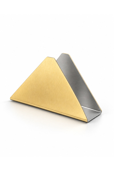 Natsan Tria Stainless Steel Triangular Desktop Napkin Holder