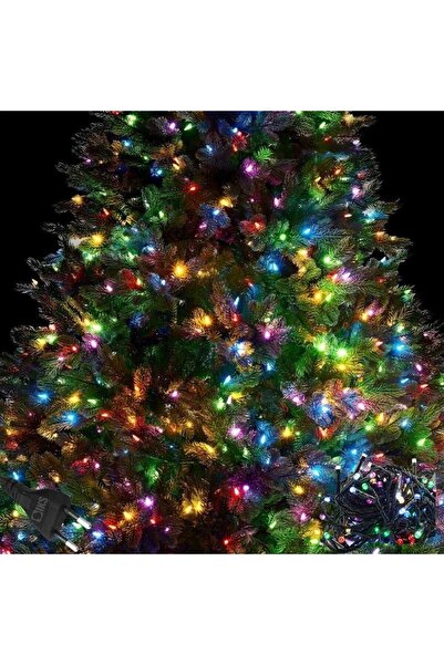 SIKS Lumini de Crăciun muzicale, cablu verde, tip șir, 100 LED-uri, 10m, pent...