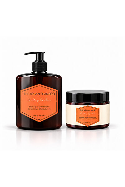 Argan Şampuan 500 ml + Argan Saç Maskesi 250 ml Set