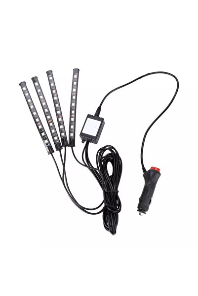 SIKS ®   Комплект RGB LED ленти, 4 самозалепващи се ленти, 22 см, с дистанцио...
