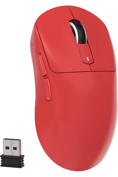 MAMBASNAKE ماوس الألعاب اللاسلكي Attack Shark X6، قاعدة شحن مغناطيسية RGB، خف...
