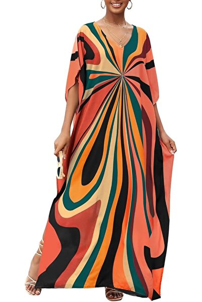 Bsubseach Women Embroidery Short Sleeve Bikini Swimsuit Cover Up Side Split B...