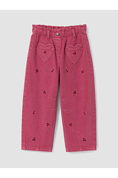 LC Waikiki Alita City Lcw Baby Pink Plain Girls' Jean Pants with a Difference...