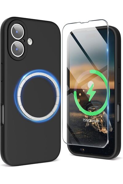 GENERAL Surfly Magnetic Silicone Protective Case for iPhone 17, Magsafe Compa...