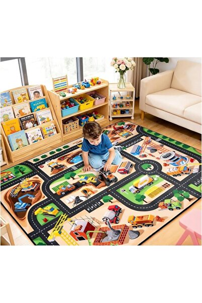 XICEN Ultra Non Slip Kids Car Rug, سجاد غرفة اطفال, Kids Road Playmat Rug for...