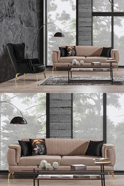 İYENA HOME LİVİNG Stella 3+3+1+1 Sırt Mekanizmalı Koltuk Takımı