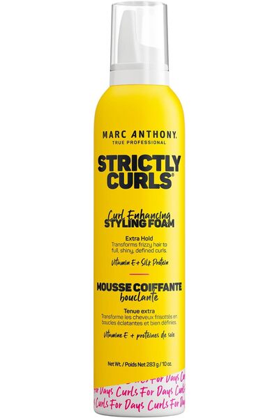 MARC ANTHONY Strictly Curls Extra Hold Curl Enhancing Styling Foam, 10 Ounce
