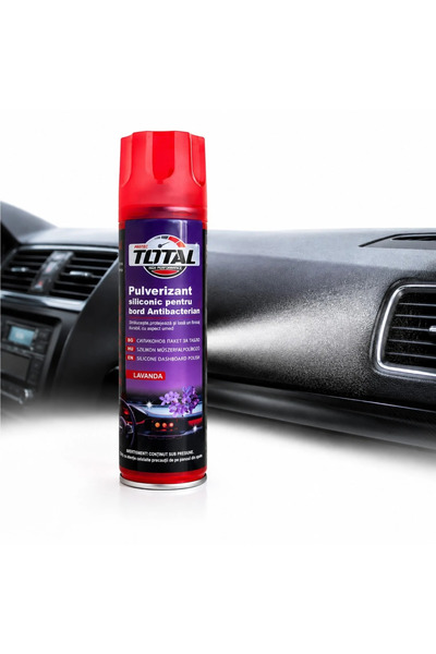 TOTAL Spray Pulverizant Siliconic pentru Bord Auto 250ml,