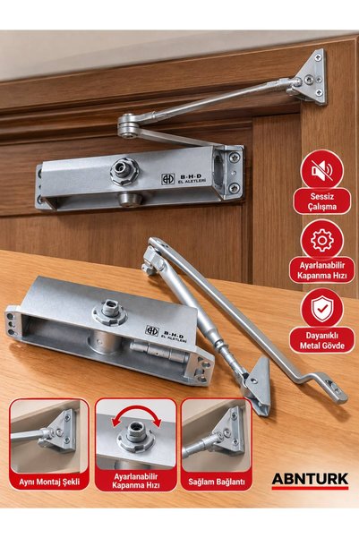 abnturk 17cm ve 44cm Ayarlanabilir Kapı Hidroliği Otomatik Kapı Kapatıcı, Day...