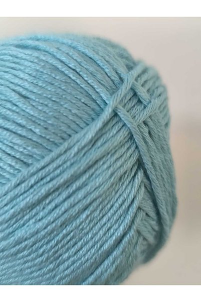 mixify İnci Cotton Knitting Yarn 100 Gr Glass Blue Amigurumi, Blanket, Bag, Vest, Crochet, Baby