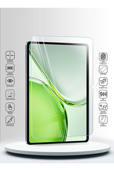 Wtech Screen Protector For Honor Pad X9b Max 13.0 inch 2026 Premium Series Curved Edges 9h HD Full Cover Tempered Glass (TSGPCN) - Clear