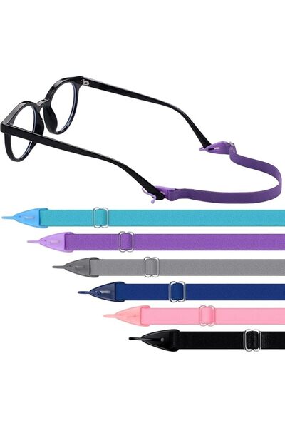 Aputue Kids Glasses Strap, 6 Pack Adjustable Silicone Eyewear Holder Lanyard,...