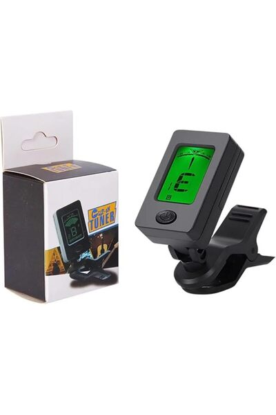 Generic Clip-On Guitar Tuner - Digital LCD Display, 360° Rotatable for Acoust...