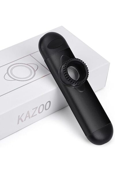 KASTWAVE آلة موسيقية معدنية من نوع كازو للبالغين والمبتدئين مع 30 غشاء بديل ل...