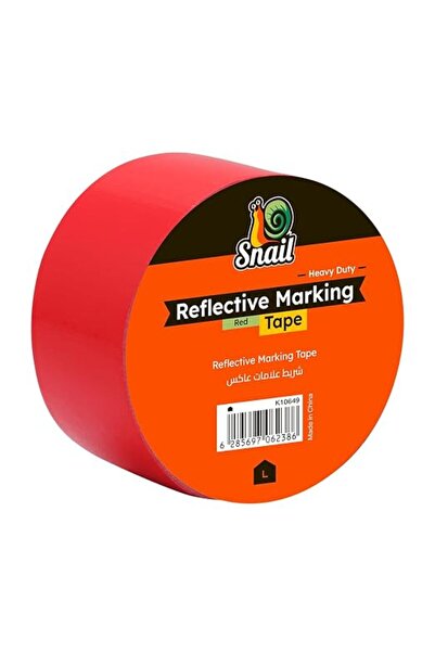 Lawazim Snail Heavy Duty Reflective Marking Tape - 48mm x 15m - Red - High Vi...