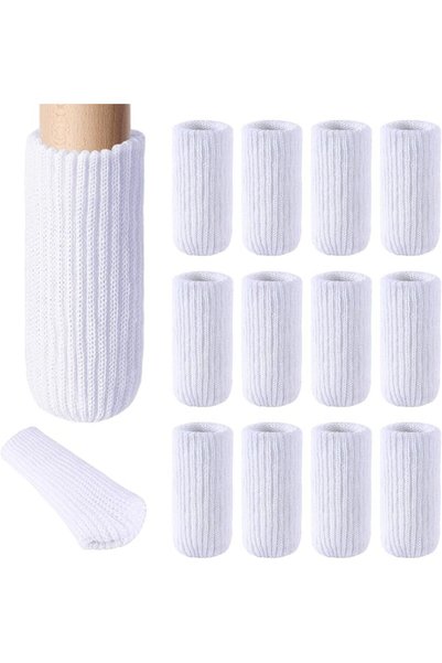 TERRIFI Chair Leg Socks, 16-Piece High Elastic Knitted Furniture Leg Socks, T...