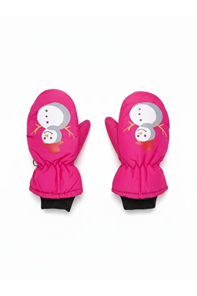 Mustran 3-6 Years Old Children's Fleece Snow Gloves Cold and Windproof Ski Gl...