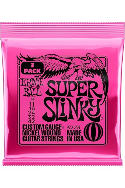 Ernie Ball مجموعة أوتار سكيني توب هيفي بودوم الملفوفة بالنيكل، 010 - .052