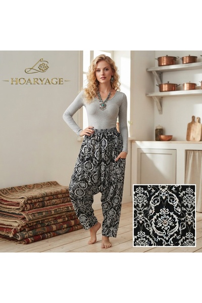 hoaryage Authentic Village Salwar 100% Cotton Viscose Floral Patterned Comfor...